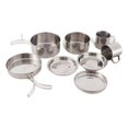 thumbnail image 4 of Ollas Para Acampar De 8 Uds., Vajilla De Acero Inoxidable, Ollas, Utensilios De Cocina, Plato, Taza Para Senderismo, Mochilero, Picnic, Barbacoa, Juego De Cocina Kearding OD008678-00, 4 of 7