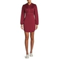 thumbnail image 2 of No Boundaries Juniors' Corset Waist Hoodie Dress with Long Sleeves, 2 of 5