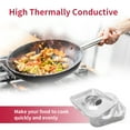 thumbnail image 5 of CleanMax 50-Pack Aluminum Gas Stove Burner Covers | 8.5x8.5 inch Thicker Foil Square Liners, Disposable Range Protectors Baking, Top, Safe, 5 of 6