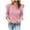 Pink, variant on AOOCHASLIY 2023 Womens Sweater Women Casual Fashion Solid Pullover Long Sleeve Round-Neck Tops Sweater