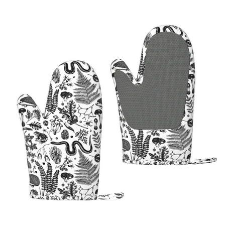 

Lukts Fall Forest for Silicone Anti-Scalding Gloves Kitchen Lanyard Gloves for Grilling Baking Cooking