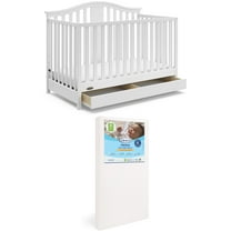 Graco Solano 4 in 1 Convertible Crib with Drawer white