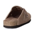 thumbnail image 5 of Comwarm Genuine Suede Clogs for Women, Memory Foam Cork Footbed Potato Slip on Leather Shoes, Mocha, 5 of 7