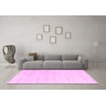 thumbnail image 3 of Ahgly Company Indoor Square Solid Pink Modern Area Rugs, 5' Square, 3 of 4