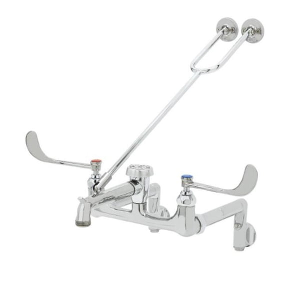 T And S Brass B-0655-04 12.33 GPM Wall Mounted Two-Handle Utility Faucet - Chrome