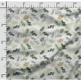 thumbnail image 2 of Soimoi Leaves Printed,Cuddle Minky Fabric, Sewing Fabric by The Yard 56 Inch Wide,Decorative Plush Soft Fabric, Baby Garments, Toys and Blankets, Light Green, 2 of 5