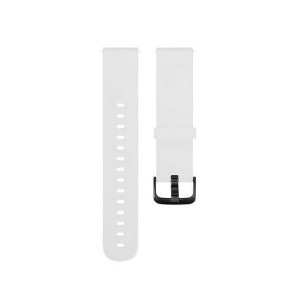 KIQ Durable and Water Resistant Silicone Replacement Watch Strap Band Compatible With Huami Amazfit Bip 5(White)
