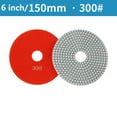 thumbnail image 1 of Chendee 6 Inch 150Mm Dry/Wet Diamond Polishing For Pads Flexible Grinding Discs For Granite,300#, 1 of 5
