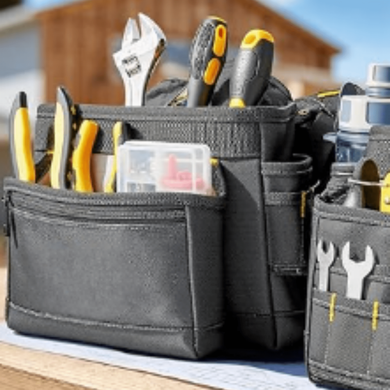 Bravex Tool Belt Suspenders, Tool Vest Pro Ultra 20 Bags Y-Style Toolbelt 5 Combo Apron Tool Pouch For Framers Carpenter Electrician 1200D Ballistic Nylon