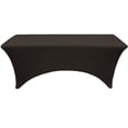 thumbnail image 2 of Your Chair Covers - Stretch Spandex 4 ft Rectangular Table Cover Black, 2 of 7