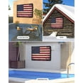 thumbnail image 4 of Vintage American Flag Outdoor TV Cover 70 to 75 Inch Weatherproof, Retro Rustic USA Flag 600D Oxford TV Covers with Waterproof Zipper, Outside Flat TV Screen Protector Size 68"W x 42"H x 4.5"D, 4 of 7