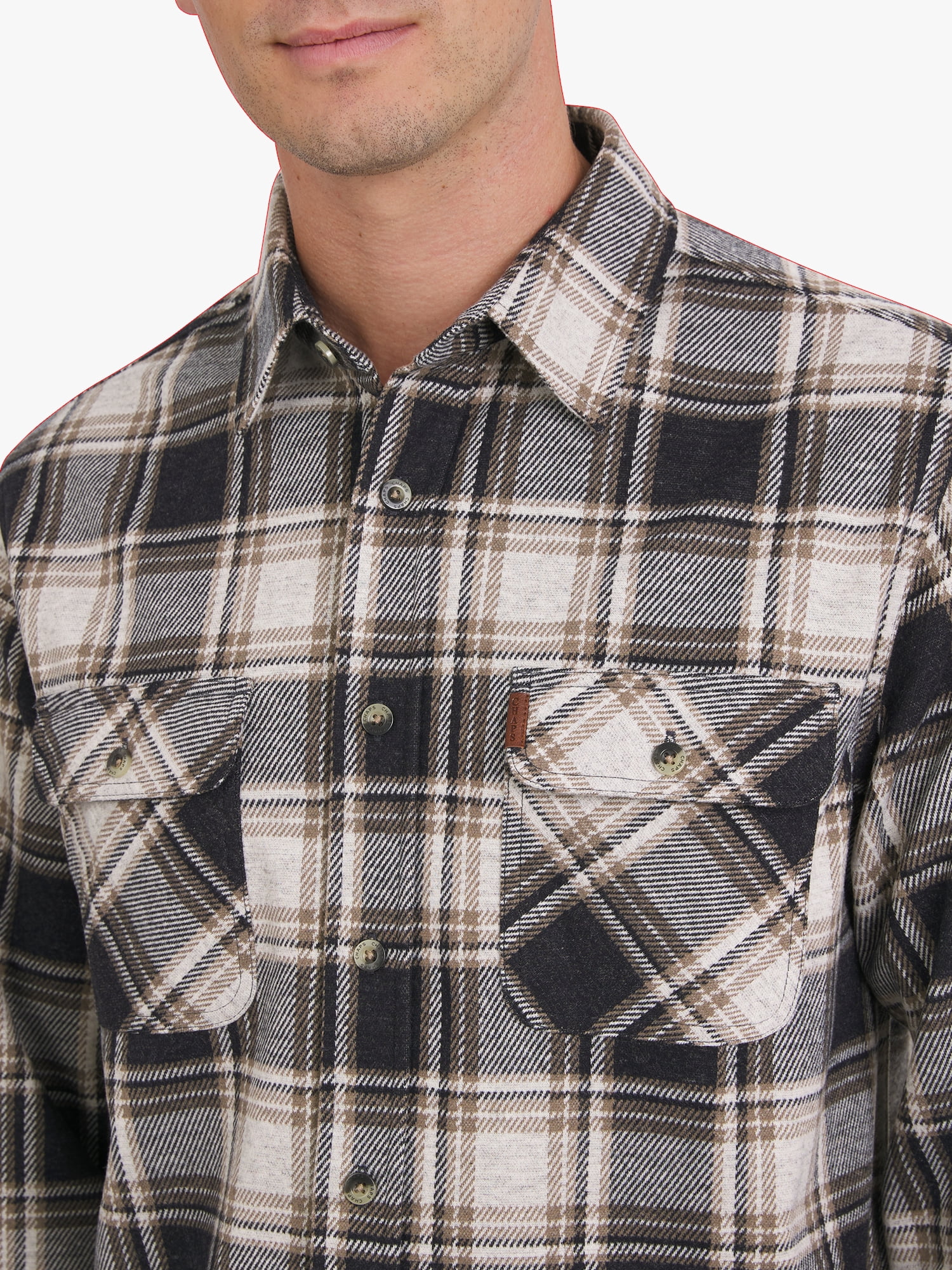 Chaps Men's & Big Men's Lakeland Flannel Shirt, Sizes S-3XL