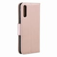 thumbnail image 2 of Allytech Galaxy A50 Case, Slim Fit PU Leather Folio Butterfly Embossed Shockproof Wrist Hand Strap Flip Cards Holder Wallet Case TPU Back Cover for Samsung Galaxy A50, Pink, 2 of 8