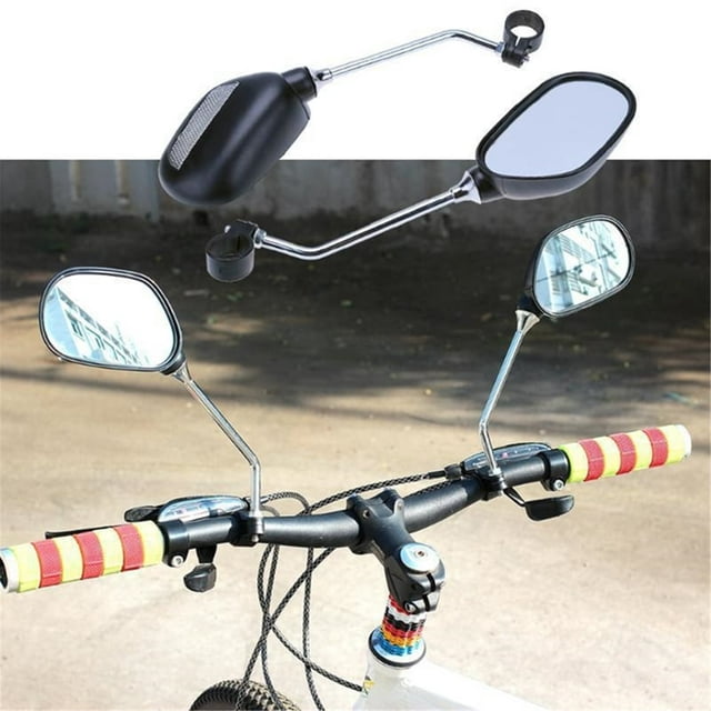 YWIYIUD 1 Pair 11.42 X 4.3 X 1.97 Inch Portable Mountain Bike Rearview Glass Durable Wearresistant Handlebar with Mirror Outdoor Practical Accessory for Mountain Bikes and Electric Bikes