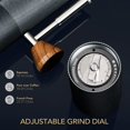 thumbnail image 4 of TIMEMORE Portable Manual Coffee Grinder with Foldable Handle, Small Hand Coffee Grinder with Stainless Steel Conical Burr and Adjustable Setting, for Espresso to French Press - NANO, Black, 4 of 8