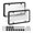 White, variant on Universal Frame Cover, Holder, Car Plate Frame, Number Plate with Screws for Front and Rear Car Tags Truck Vehicles , Black