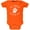 Orange, variant on Halloween Just Hangin With My Boo Ghost Soft Baby One Piece Black 3 Month