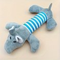 thumbnail image 1 of FNNMNNR Cute Plush Pet Toy for Dogs & Cats - Durable  Bite-Resistant Cartoon Animal Design with Embroidery Detail - Striped Duck  Pig  Elephant Shapes, 1 of 5