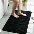 thumbnail image 4 of BrowQuartz Embossed Bath Mat Quick-Drying Solid Color Shower Absorbent Bathroom Rug Large Kitchen Washroom Door Bathmat Kids Safety Black 40x60cm, 4 of 6