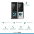 thumbnail image 2 of Amcrest Video Doorbell Camera, 2.4 GHz Wi-Fi Doorbell Camera, IP55 Weatherproof, Two-Way Audio, 140º Wide Angle, AD110, 2 of 6