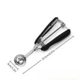 thumbnail image 7 of Two Pack BPA-Free Stainless Steel Cookie Scoop, 2TSP Scooper #60, Soft Grip Handle, Easy Food Release, Create Even Portion Sizes, Multipurpose Kitchen Melon Baller, Meatball Spring Scoops, Black, 7 of 7