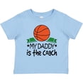 thumbnail image 3 of Inktastic Basketball My Daddy is the Coach Boys or Girls Baby T-Shirt, 3 of 5