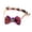 A002- Purple Hat, variant on Halloween Pet Collar with Bell and Bowtie, Cute Pet Necklace for Small Dogs, Holiday Party Kitten Collar with Bell 1 Pack