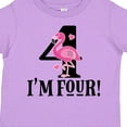 thumbnail image 4 of Inktastic 4th Birthday Flamingo Girls Toddler T-Shirt, 4 of 5