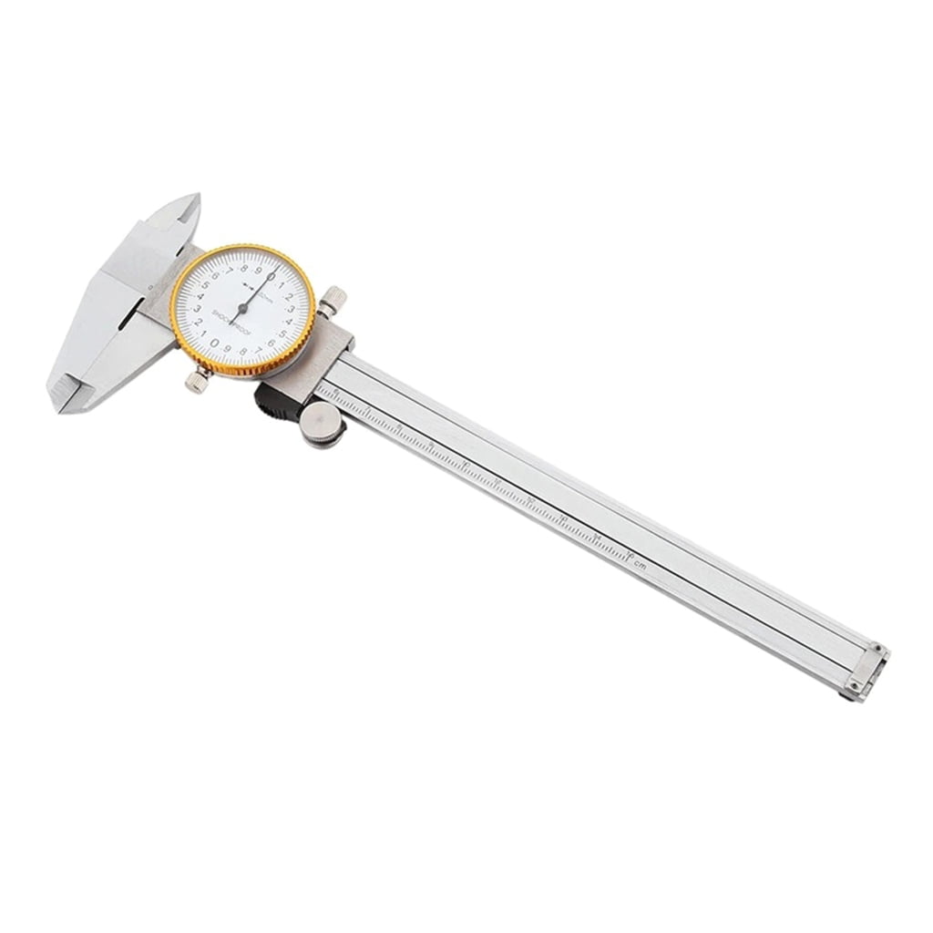 Zeiwohndc Shockproof Calibration Measure Tool Adjustable Dial Vernier Caliper with Gauge