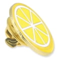 thumbnail image 2 of PinMart's Cute Yellow Lemon Slice Fruit Trendy Food Enamel Lapel Pin, 2 of 3