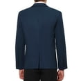 thumbnail image 3 of INSPIRE CHIC Suit Jackets for Men's Solid Color Single Breasted Sports Coat Blazers 2XL Navy Blue, 3 of 4