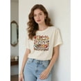 thumbnail image 5 of Hello Fall Pumpkin Spice Autumn T-Shirt for Women and Men, Cozy Harvest Graphic Tee, Unisex Casual Thanksgiving Top, Comfortable Cotton Blend Seasonal Outfit for Fall Lovers, 5 of 7