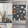 thumbnail image 3 of Yayeee Magnetic Dishwasher Cover for The Front Decoration Home Kitchen Machine Sticker Protector, Orange Checkered Pattern, 3 of 6