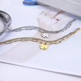 thumbnail image 5 of 1 pulsera de trébol de cuatro hojas para mujeres y niñas, pulsera del día de San Patricio, amuleto de la suerte irlandés en forma de corazón de acero inoxidable, regalos de joyería, 5 of 5
