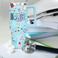 thumbnail image 4 of Nurse Gifts Nurse Blue Tumbler 40 oz with Handl and Straw, Nursing Graduation Gifts Nurse Cup Nurse Appreciation Gifts Coffee Travel Mug, 4 of 6
