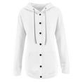 thumbnail image 6 of Spring Savings Clearance Lindreshi Hoodies for Women Clearance Fashion Women Zipper Winter Lengthened Plush Long Sleeve Outwear, 6 of 6