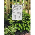 thumbnail image 2 of KDAGR Fish Rainbow Trout Jumping Vintage Fishing Woodcut River Black Garden Flag Decorative Flag House Banner 28x40 inch, 2 of 2