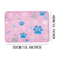 thumbnail image 2 of Summer Self Cooling Pet Paw Printed Ice Mat, 19.6×15.7 Inch M, Non Slip Washable Pad for Dogs Cats, Cool Bed Sofa Crate Indoor, 2 of 7