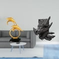 thumbnail image 2 of Figura de delfín,Colección de adornos de escritorio con figuras de delfines,Figura de mesa,Estantes de sujetalibros Estatua de sujetalibros,Sujetalibros decorativos para libros pesados, 2 of 8