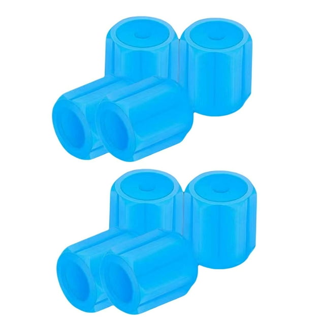 8 tapones para válvulas de neumáticos de coche, accesorios luminosos para camiones, motocicletas y SUV. Azul