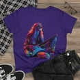 thumbnail image 3 of Women's Midweight Cotton Tshirt Colorful Hippy Female Guitarist 002, 3 of 3