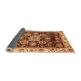 thumbnail image 2 of Ahgly Company Indoor Square Abstract Orange Modern Area Rugs, 6' Square, 2 of 4