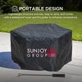 thumbnail image 4 of Sunjoy Fire Pit Smokeless Outdoor Fire Pit, Patio Wood Burning Smokeless Firepit ,28 in. Hexagonal , Black, 4 of 12