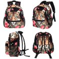 thumbnail image 4 of Rose Leopard Adjustable Shoulder Strap Beach Backpack with Large Capacity, Printed Design, Lightweight, 4 of 6