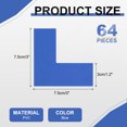 thumbnail image 2 of Uxcell 5S Location Marking Corner 64Pcs PVC L-Shape Floor Marking Tapes Blue, 2 of 4