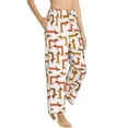 thumbnail image 2 of Daiia Dachshund Dog Women's Sleep Pant with Pockets and Drawstring,Pajama Pants-Medium, 2 of 9
