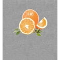 thumbnail image 5 of Oranges Fruit Adult Heather Gray Crew Neck Short Sleeve Tee-Medium, 5 of 6