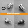 thumbnail image 3 of HEALEEP 2Pcs Solar Inverter Fuse Push Button Switch Metal Silver For Car Use, 3 of 8