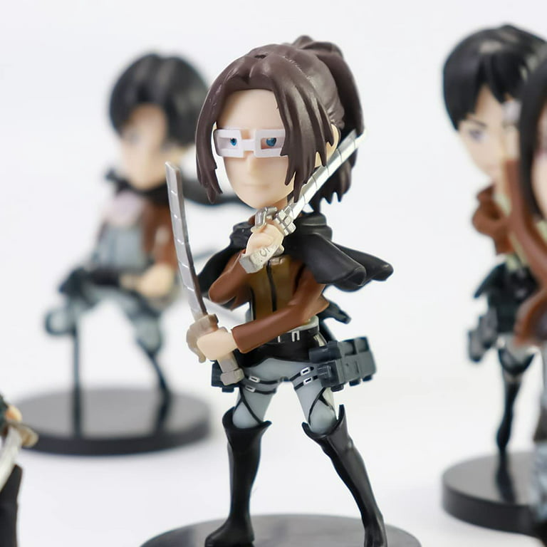 14cm Removable Exquisite Action Figures Anime Attack on Titan Eren Yeager  Figma PVC Action Figure Shingeki No Kyojin Mikasa Model 