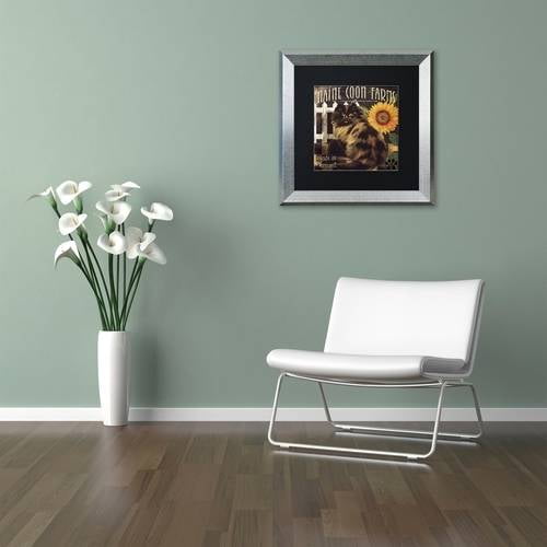 Trademark Fine Art "Vermont Farms VI" Canvas Art by Color Bakery Black Matte, Silver Frame